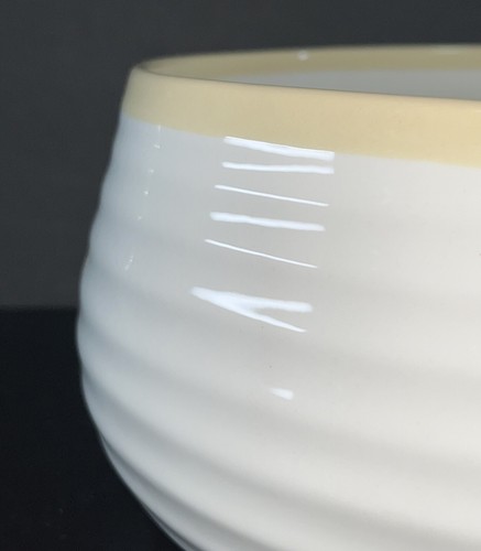 SOPHIE CONRAN for PORTMEIRION Carnivale Salad Serving Bowl Bisquit Band Rim 9.7” - Picture 3 of 6