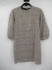 LOFT Womens Dress 2P Petites Brown Gray Long Sleeves Lined Business Casual New
