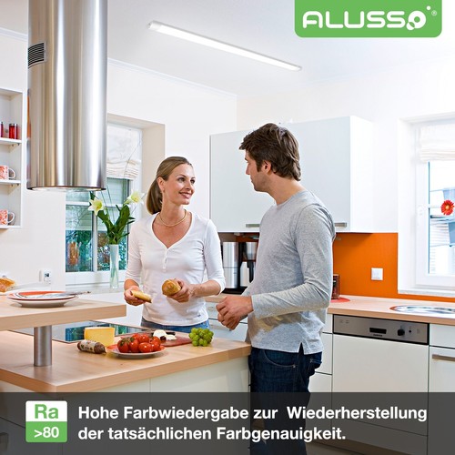 120cm LED Werkstatt Röhre 3000K/4000K/6500K Feuchtraumlampe Wannenleuchte 4800lm - Bild 7 von 20