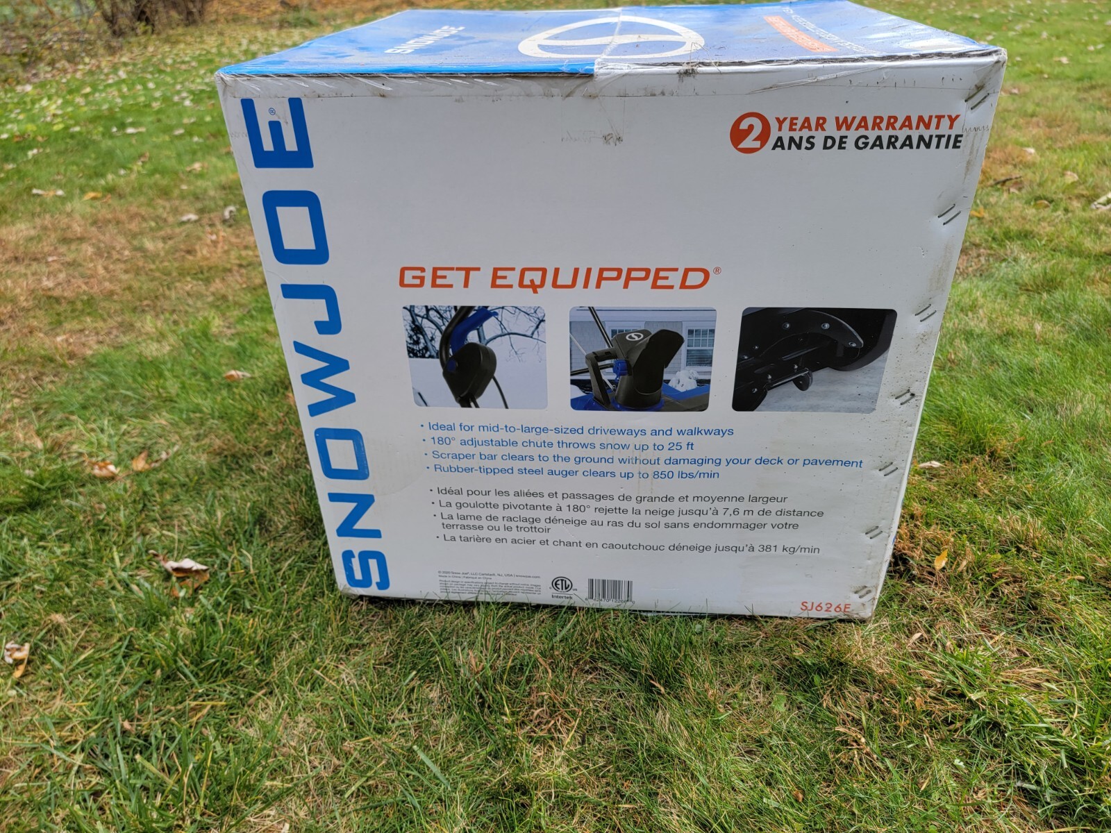 Snow Joe SJ626E Electric Single Stage Snow Thrower 22Inch 14.5 Amp