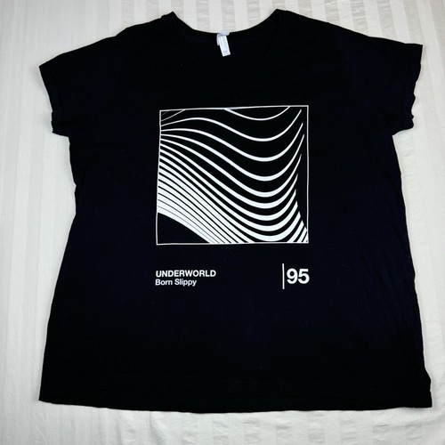 Underworld Born Slippy Nuxx T Shirt Women’s 1 Rave House Acid Techno Drum n Bass