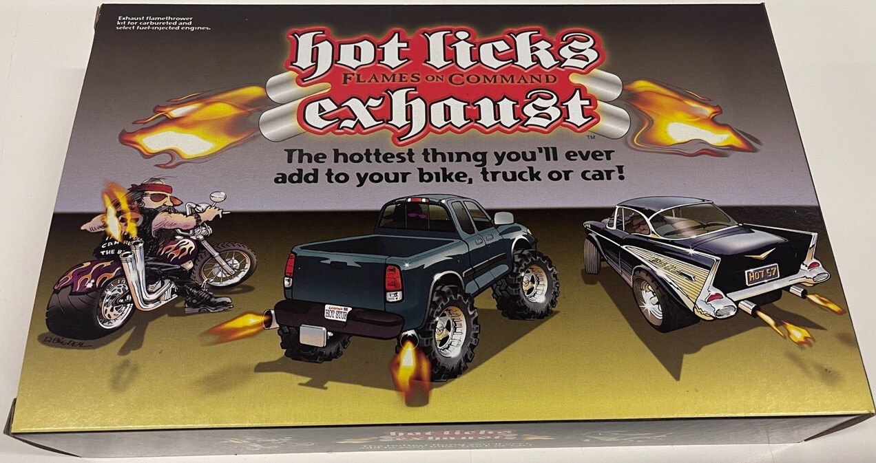Single Hot Licks Exhaust Flamethrower Kit for Motorcycles; All