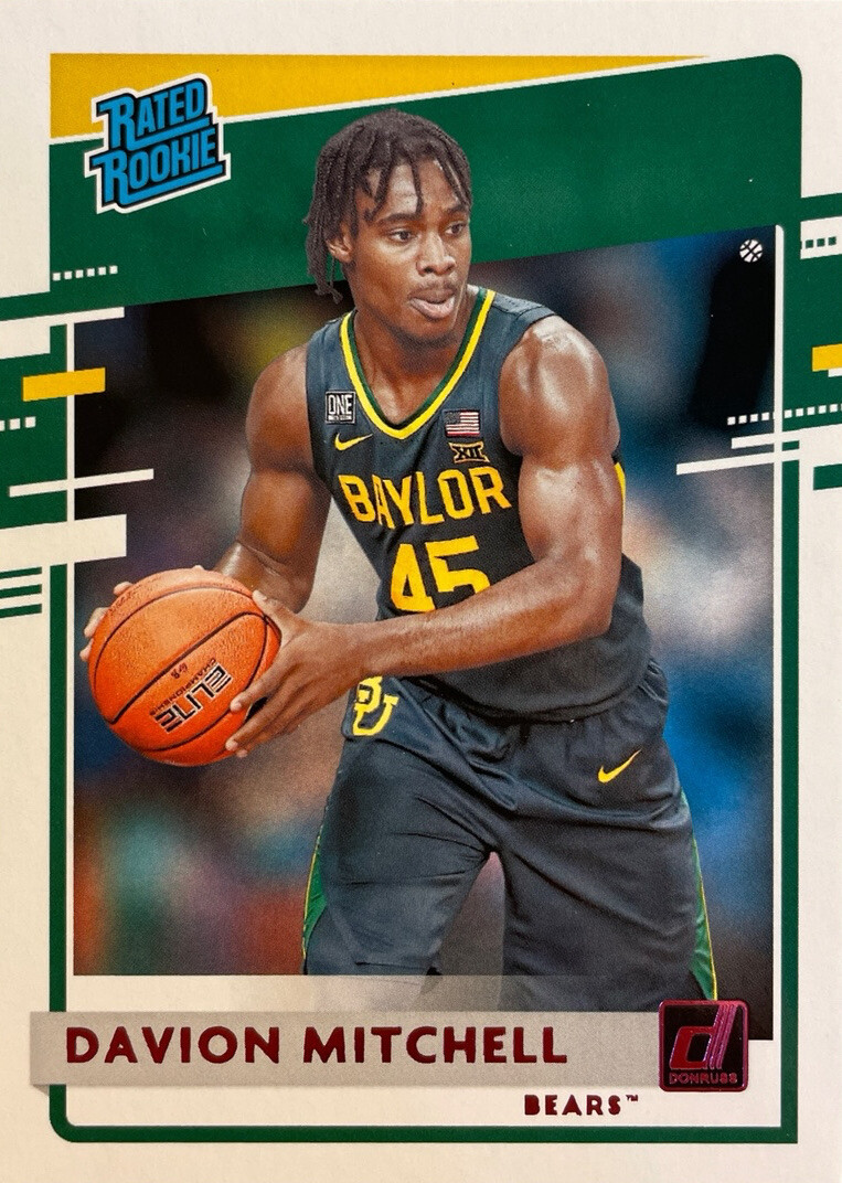 2021-22 Chronicles Draft Picks Rated RC Pink Foil Parallel Davion Mitchell #35