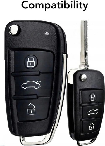Key Case for AUDI RS S A1 A3 A4 Q3 Q5 Q7 A8 R8 Key Flip - Picture 57 of 68