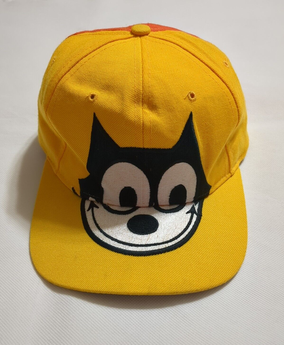 Vintage Felix The Cat American Needle Blockhead Snapback Hat Cap