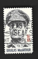 Scott# 1424 6c Douglas MacArthur with "EASTER SEALS" slogan cancel ~ (A-1)