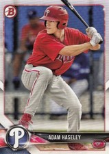 (50) 2018 Bowman ADAM HASELEY Rookie Card LOT #BP94 Phillies QTY Avail