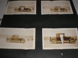 Vintage Black White Photos Antique Car Man Women Posing Pet Dog Great 10 Lot Ebay