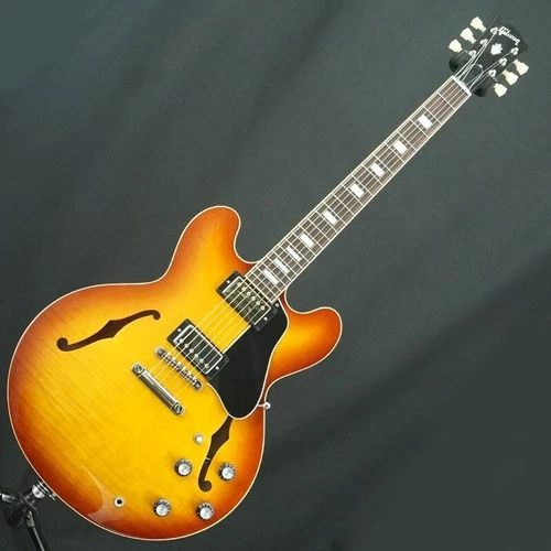 Gibson ES-335 Figured Iced Tea 2020 Semi-Hollow Electric Guitar w/Case JAPAN