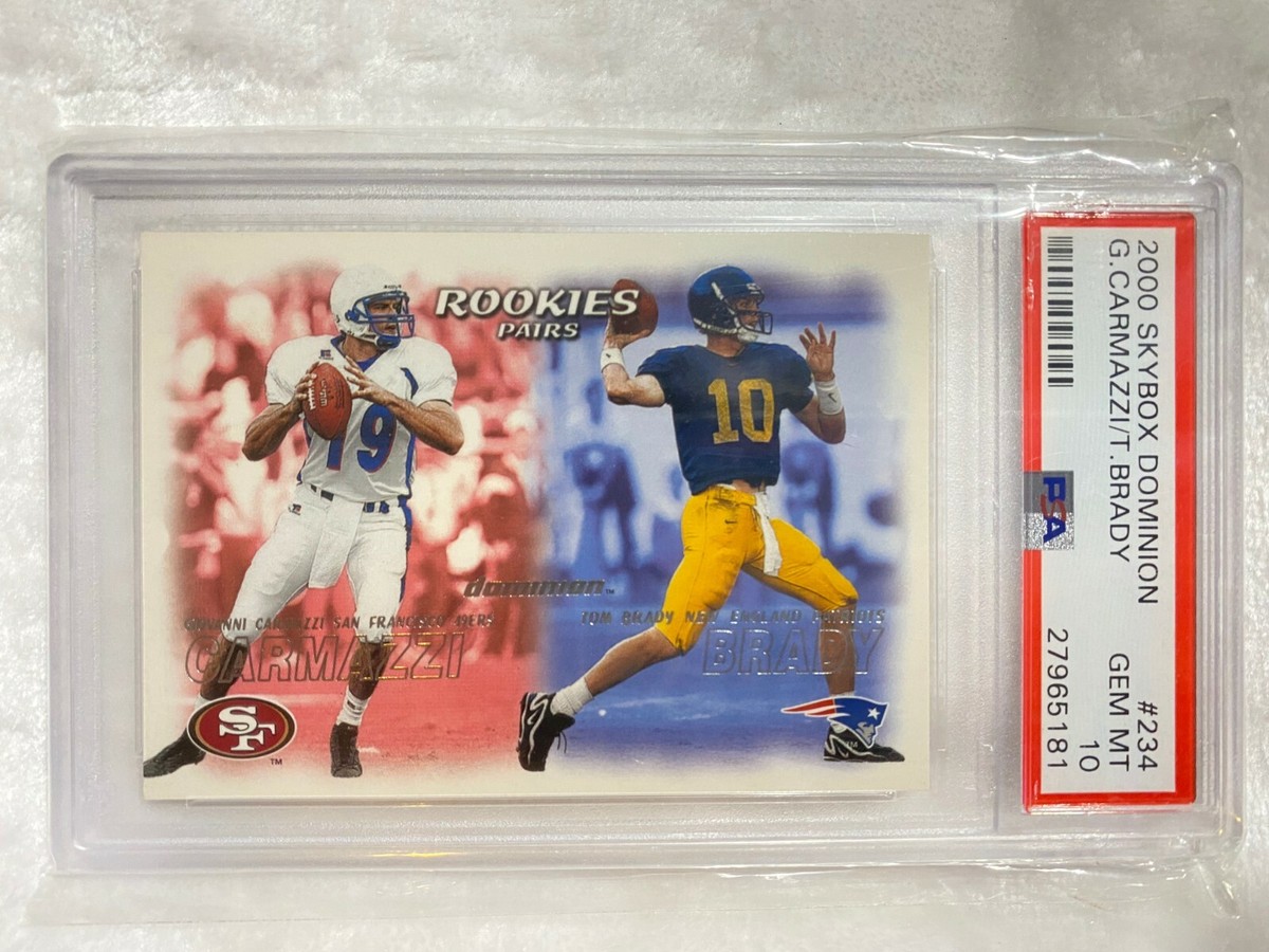 その他 NFL tom brady dominion rookiecard!!!!!! 2000 Tom Brady Fleer Skybox Dominion Rookies Pairs Carmazzi