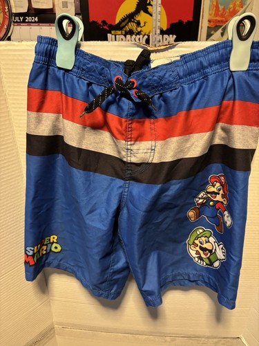 Nintendo Super Mario Bros Swim Trunks Size 10/12