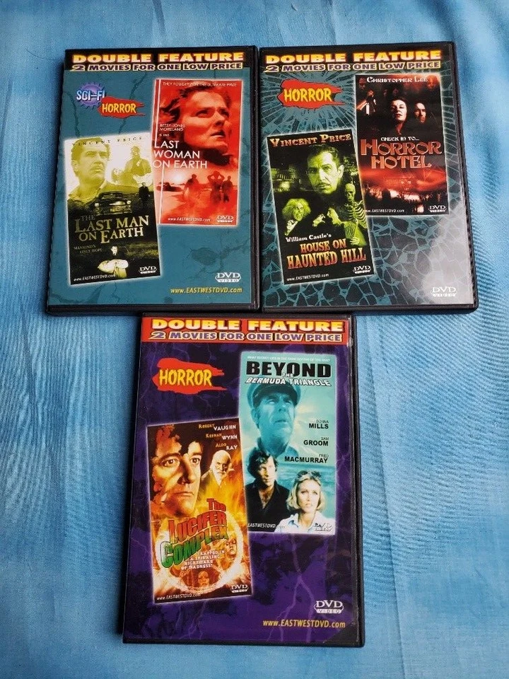 HALLOWEEN HORRORS 3 dvd set 6 movies Vincent Price Christopher Lee - Image 2 of 3