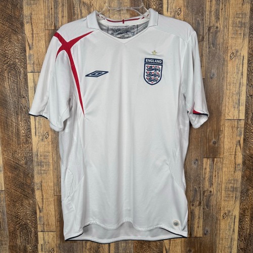 England 2006 Home Soccer Football Jersey Umbro Men’s Medium
