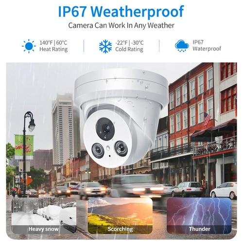 Hik Compatible 5MP PG2355I POE Built-in MIC IR IP Camera APP in/outdoor - Picture 17 of 23