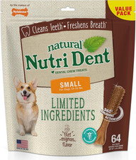 Nutri Dent Dog Dental Chews - Natural Dog Teeth Cleaning Breath Freshener - De