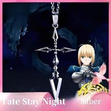 Anime Peripherals Saber Command Spell Fate Stay Night Cosplay Necklace Pendant