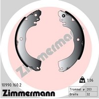 Zimmermann Bremsbackensatz 10990.160.2 FüR Mitsubishi