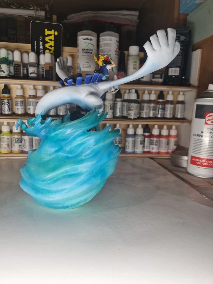 Lugia Ash E Pikachu Pokemon Resin Statue 1.6 Fan Art - Immagine 3 di 4