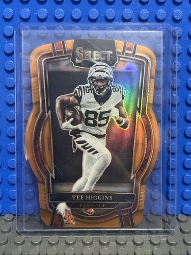 2022 Panini Select - Club Level Orange Prizm Die-Cut #280 Tee Higgins /199 - NM