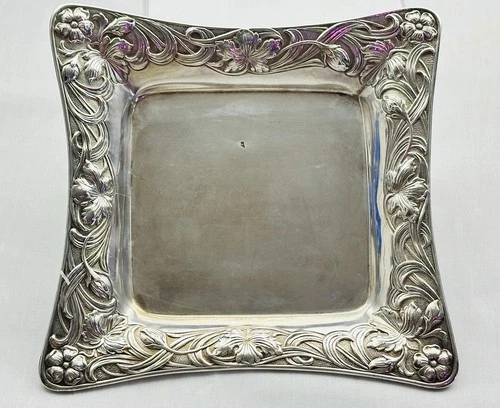 Gorham Sterling Silver Floral Art Nouveau Pin Tray Dish B2025 129g