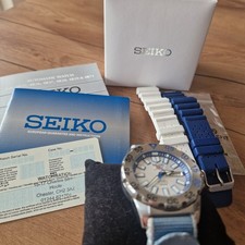 Seiko 5 Sports Baby Monster 4R36 White sehr selten 