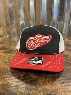 Detroit Red Wings Trucker Snapback Hat Cap Custom Made