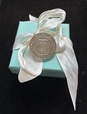 Tiffany & Co. $25 Twenty Five Dollars Coin Sterling Silver 925 w/Pouch
