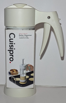 Cuisipro Dripless Batter Dispenser Pancakes Waffles Muffins & More NEW!
