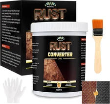 2-in-1 Rust Converter & Metal Primer, 35 Floz Black Rust Inhibitor Paint for Met