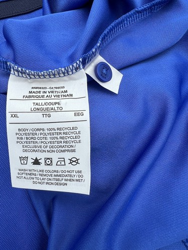 Dallas Mavericks Nike Shirt Mens XXLT Tall Blue Polo Dri-Fit Lightweight NBA - Picture 11 of 12
