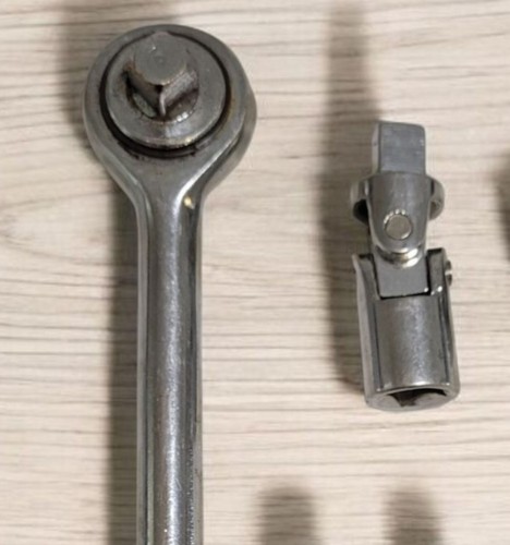 Trinquete de accionamiento de 3/8" con extensores giratorios y adaptador de herramientas manuales - Imagen 8 de 8