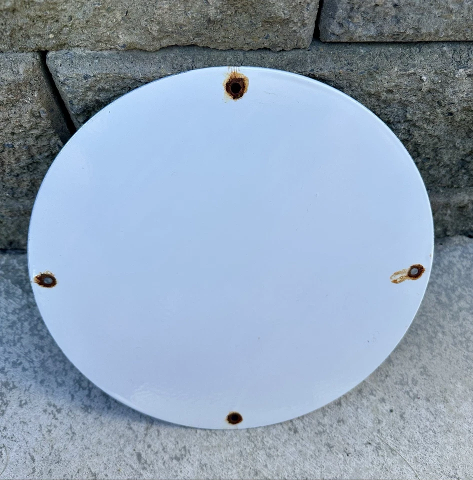 Vintage Washington Gasoline Sign Indian Chief Gas Motor Oil Pump Porcelain Sign - Image 4 of 4