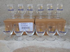 Lot de 2 services de 6 verres RICARD ballons 17 cl - 12 verres