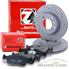 ZIMMERMANN SPORT-BREMSSCHEIBEN + BELÄGE VORNE FÜR BMW 3-ER E36 E46