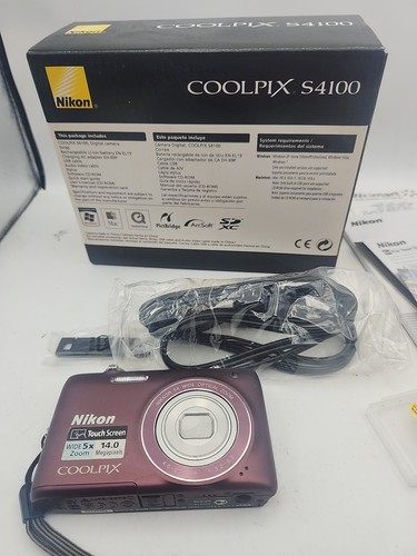 Nikon COOLPIX S4100 14.0MP 5X Wide Optical Zoom Plum Battery Charger - Picture 6 of 9