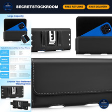 Leather Phone Holster with Heavy Duty Clip  Magnetic Closure for iPhone  Galax