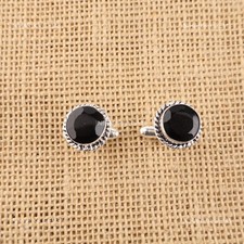 925 Sterling Silver Black Onyx Stone Wedding Dads Cyber Monday Luxury Cufflinks