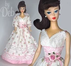 New ListingSummer Lace  Dress 4 Repro Vintage Silkstone Barbie Doll Clothes Fashions