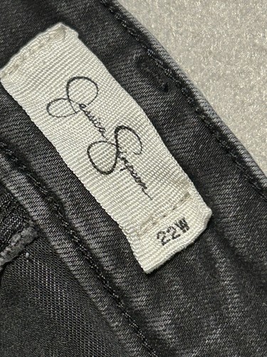 Jessica Simpson Jeans Women's Size 22 Adored High Rise Rolled Ankle Skinny Black - Picture 4 of 12