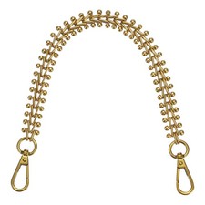 Purse Chain Handle, 40cm/15.7" Bag Extender Chains with Clasps, Retro Gold