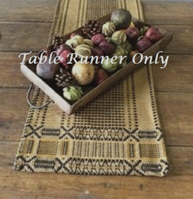 NEW PRIMITIVE TABLE RUNNER EDGEFIELD BLACK TA...