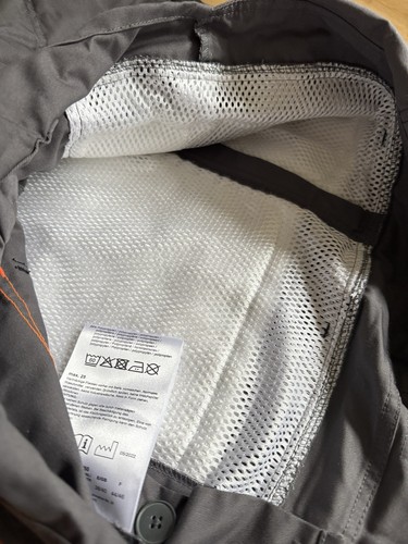 Schnittschutzhose Latzhose Forst Gr. M 48/50 Grau/Orange - Bild 4 von 4