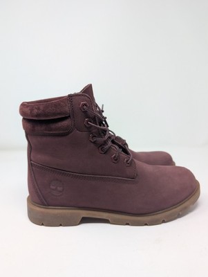 Womens Timberland Waterproof Boots - Size 9 - Dark Burgundy / Maroon - A1ZSP