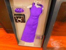 Franklin Mint Princess Diana Vinyl Doll Purple Gown Set For 16 In Doll W COA
