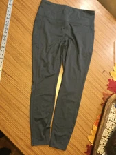 RBX activewear leggings pants Womens Large gray compression stretch