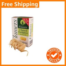 Three Pack Natural Firelighters 10x10cm - Eco-Friendly & Quick Lighting 1.90 per lighter