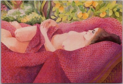 c1980s LA JOLLA, California 4x6 Postcard ''KNOWLES GALLERY'' / Artist Odile Crick
