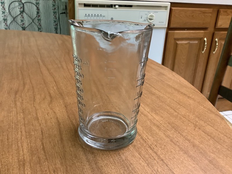 Anchor Hocking 3 Spout Measuring 1 Cup Capacity, 250 ml/ 8 oz Glass Embossed #s