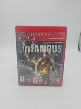inFamous (Sony PlayStation 3, 2009) TESTED FREE SHIPPING RED LABEL Greatest Hits