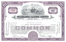 Philadelphia Electric Co. - 1960's dated Pennsylvania Utility Stock Certificate